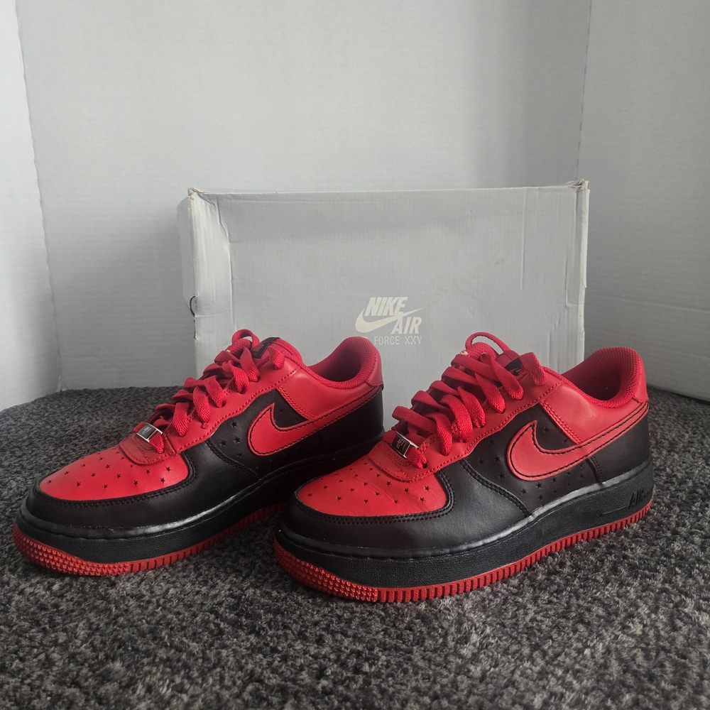 Nike Shoes 314192-661 Air Force 1 AF-1  (GS) Red/Black 6Y